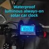 Car Clock Thermometer Digital Display Safe Driving Assistant Budget Auto Accessory