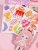 Cute Princess Dress-Up Magnetic Stickers for Kids Girl Imaginative Play DIY Materials Cartoon Refrigerator Magnet