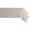Bolster Case In Pure Combed Cotton Percale, Long Fibres, 80 Threads/cm² Vent Du Sud - Ivory - 43 X 195 Cm