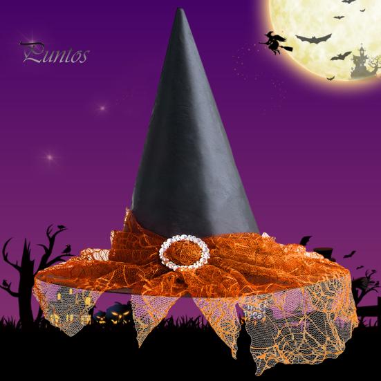 Привлекательная шляпа ведьмы на Хэллоуин, мягкие удобные головные уборы для взрослых и детей, декоративный реквизит для наряда