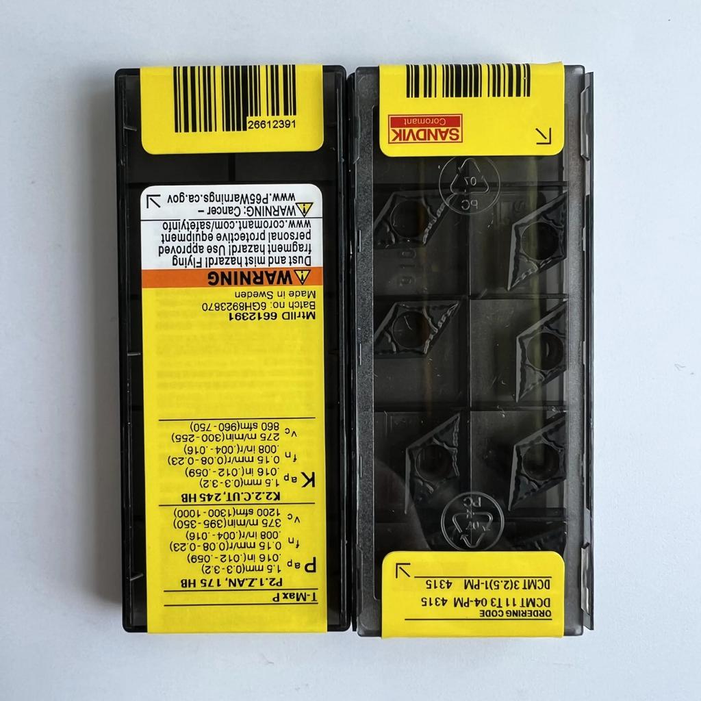 Original Sandvik / DCMT11T304-PM 4315  / CNC Lathe Carbide Blade 10 Pcs