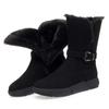 Snow Boots Women Winter Shoes Genuine Leather Flat Women's Short Boots Large Size Warm Non-slip Women's Boots