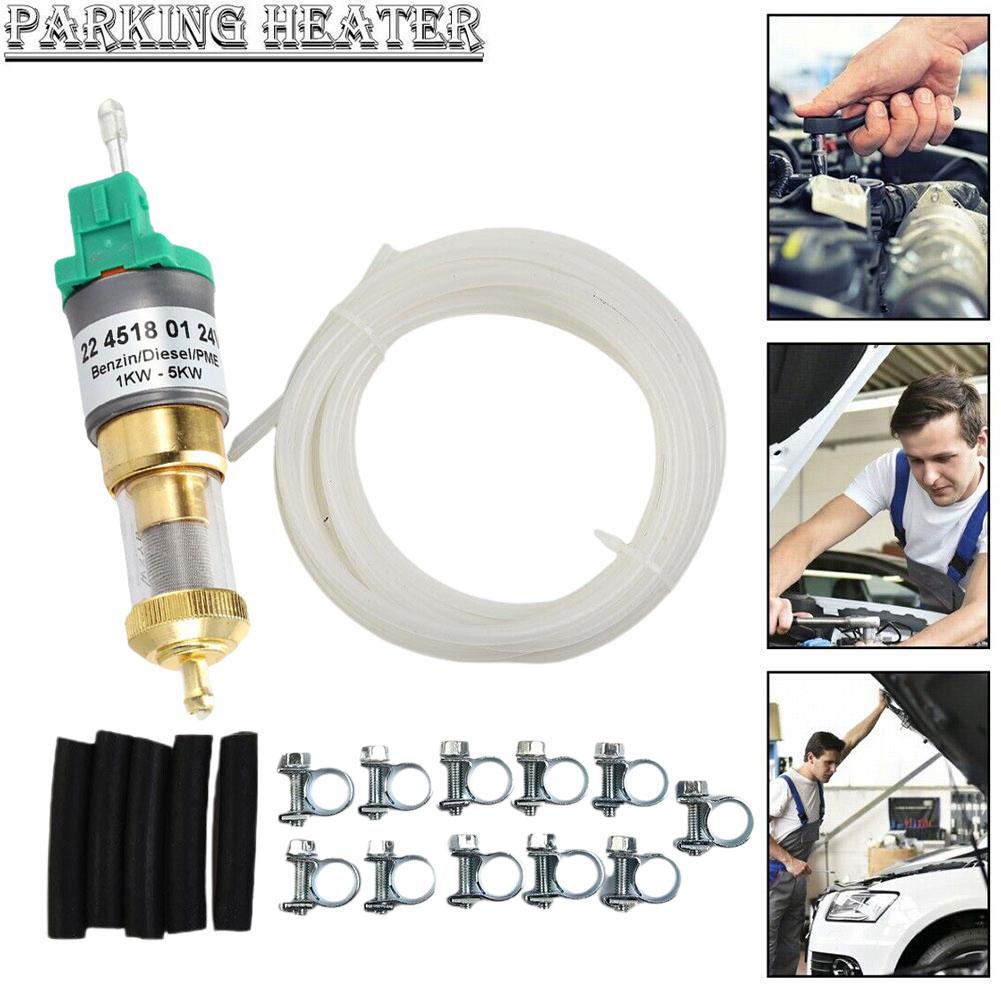 Универсальный сверхтихий 12 В дизельный нагреватель топливный насос шланговые зажимы набор для 1 кВт-5 кВт автомобильный воздушный нагреватель дизельный парковочный масляный насос