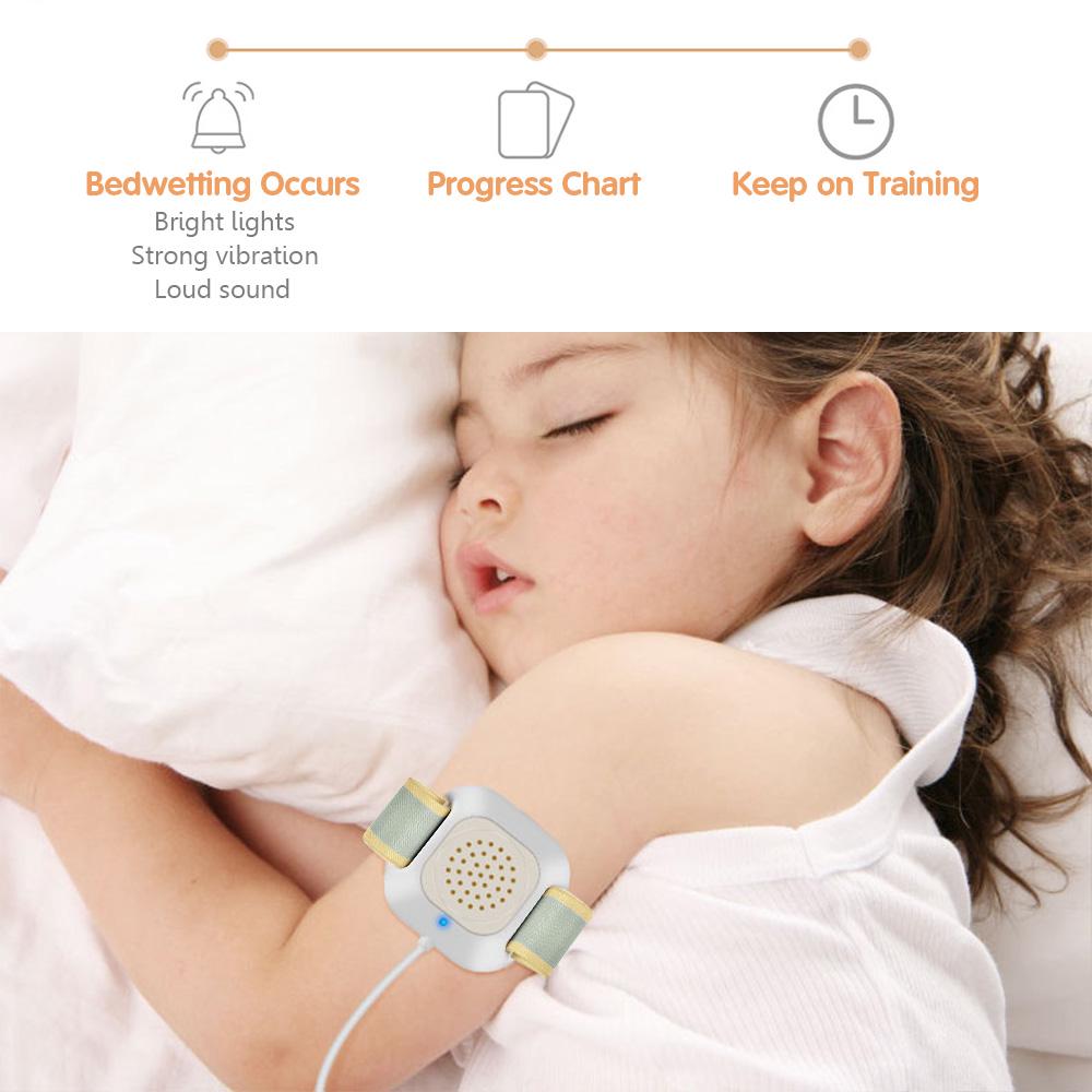 Bedwetting Alarm Enuresis Alarm with Loud Sound Bright Lights and Strong Vibration Child Potty
