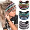 3pcs Bohemian Style Wide Headband For Women Colorful Cross Knotted Sports Sweatband