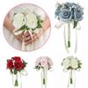 Artificial Roses Bridal Bouquet Silk Flowers Artificial Silk Flower Bouquets  Birthday Gifts