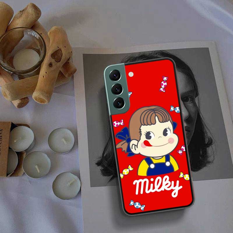 F-Fujiya M-Milky P-Peko C-chan Мультяшный Чехол для Телефона Для Samsung Galaxy S22 S25 Ultra S21 S10 Plus S26 Edge S20 S23 S24 FE Чехол