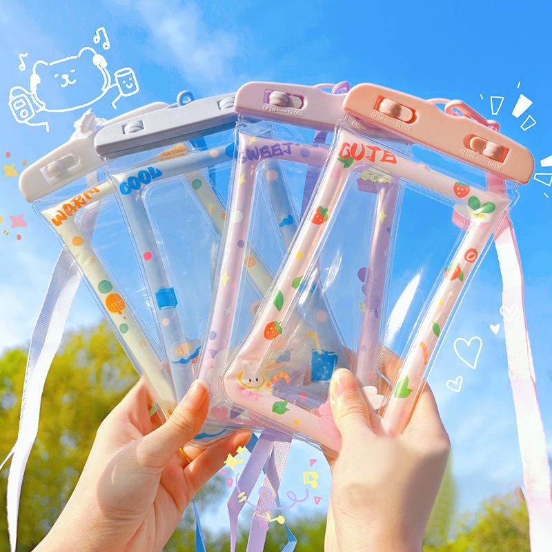 Водонепроницаемый мультяшный чехол для телефона Дрифт Дайвинг Плавательная сумка Подводный сухой мешок Чехол-крышка Для телефона Водные виды спорта Пляж Бассейн Лыжи