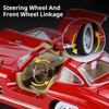 1/24 Benz 300SL Игрушечная модель автомобиля Литой сплав с инерционным механизмом Звук и свет Моделирование игрушечных транспортных средств Модели Мальчики Дни рождения Коллекционирование подарков