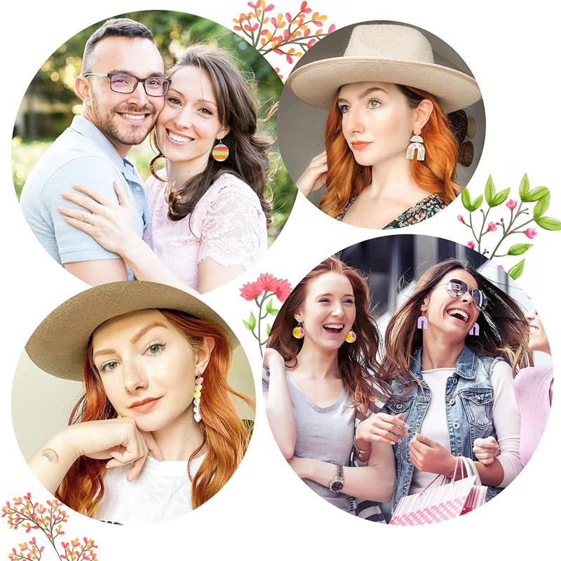 24 шт., набор формочек для сережек ботанической геометрической формы, формы из полимерной глины для ювелирных изделий, сережек