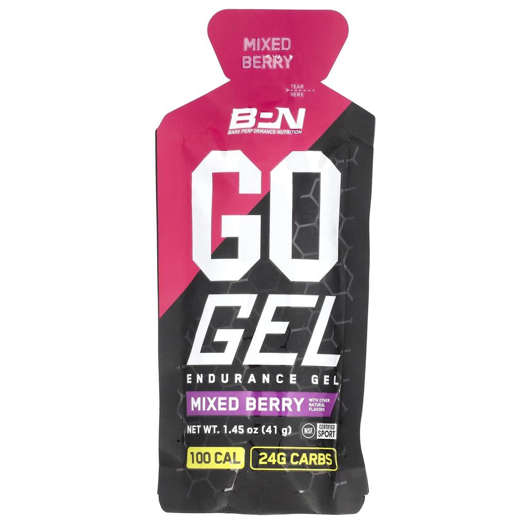 BPN, Go Gel, Endurance Gel, ягодный микс, 10 упаковок, 41 г (1,45 унции) каждый