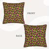 1Pc Vibrant Neon Green & Pink Leopard Print Decorative Pillow Cover - Cozy Polyester, Zipper Closure, Machine Washable For Livin