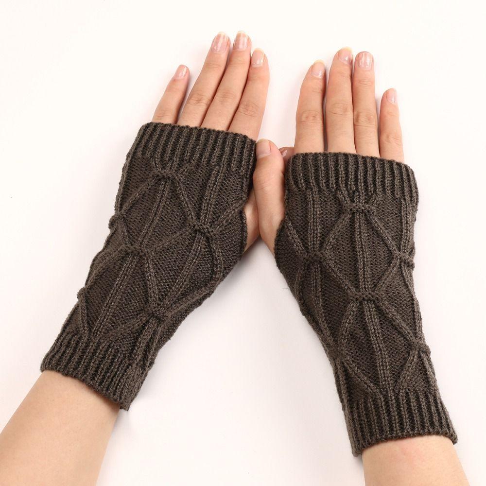 Wrist Warmers Fingerless Gloves Half Finger Winter Mittens Fashion Wrist Gloves  Girl Boys