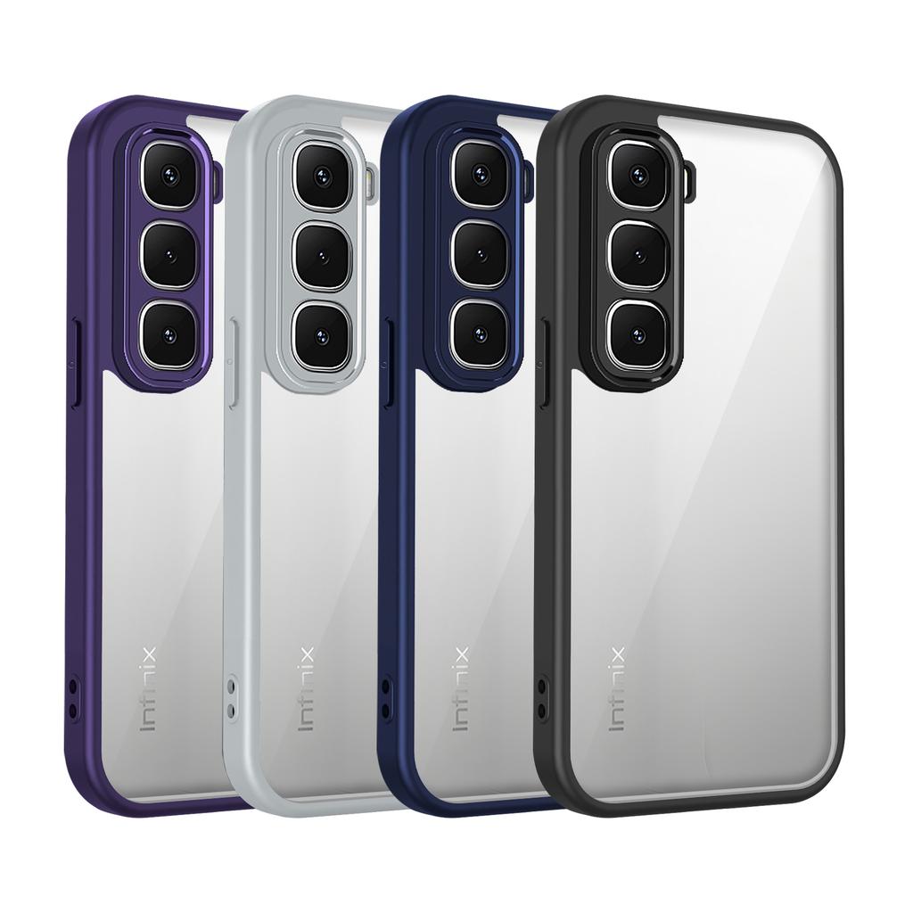 Чехол для Infinix Hot 60i Чехол для телефона Infinix Hot 60 Чехол-бампер для Infinix Hot 60 Pro Силиконовый бампер Прозрачная матовая задняя крышка Жесткий