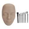 3D Практика макияжа Лицо Манекен Реалистичное Многоразовое Силиконовое Косметическое Лицо с 7 кистями