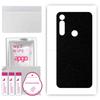 apgo Protective Skin Sticker for the Back Compatible with Motorola Moto G Power, Wrap Film, Foil, Vinyl - Pattern Matte Black