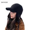 Winter Fleece Cold Hat Children Thickened Warm Lei Feng Hat Outdoor Windproof Ear Protector Knitted Wool Hat