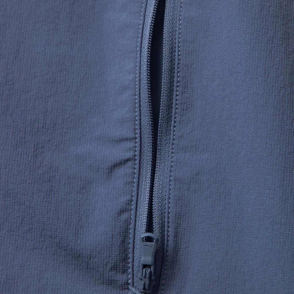 Li-Ning Comfortable Simple Versatile Hooded Zipper Solid Color Sports Jacket Men Jackets Moonlight-Blue AFDV675-10