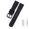 22mm Watch Strap For TAG Heuer F1 Monaco Carrera Formula 1 Watchband Air Vent Hole Wristband Rubber Silicone Bracelet Accessory
