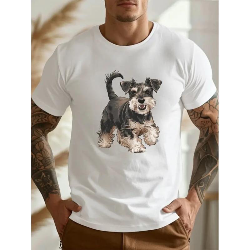 Летняя футболка с короткими рукавами и животными для мужчин, повседневная футболка с 3d узором и принтом, модная уличная одежда больших размеров, мужская футболка, спортивная одежда