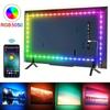 5050 RGB светодиодные ленты 5 м умное приложение с дистанционным управлением светодиодные ленты с изменением цвета для комнаты, дома, декоративная вечеринка, фестиваль