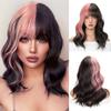 Синтетический короткий волнистый парик с челкой, парик естественного вида для женщин, для косплея, для вечеринок