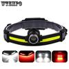 XPG Sensing COB Headlamp Outdoor Fishing Lamp USB Charging Zoom LED Strong Light Silicone Head Lamp
