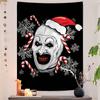 Horror Movie TTerrifiers Anime Tapestry Hippie Flower Wall Carpets Dorm Decor Cheap Hippie Wall Hanging