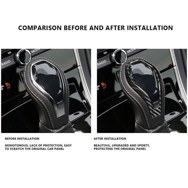 Carbon Fiber Gear Shift Knob Trim for Infiniti QX60/QX80/Q50L/Q60
