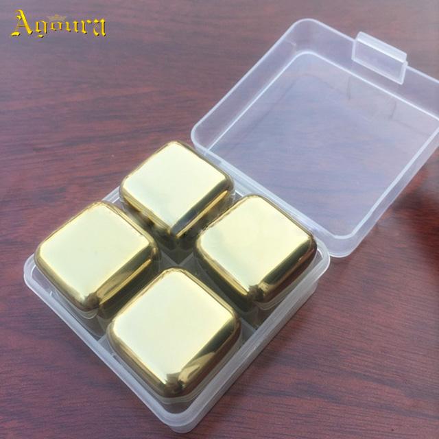 Hygienic and Non-toxic Reusable 304 Stainless Steel Ice Cubes Using for Freezing Various Beverages Ice Cubes