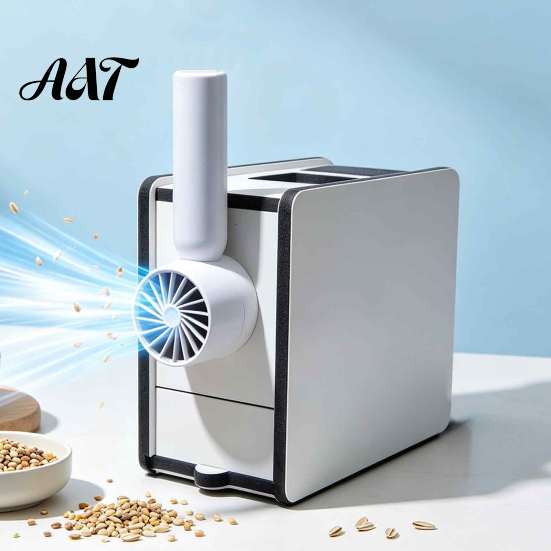 One Touch Bird Food Processor Rechargeable Birdseed Shell Separator, Electric Husk Remover with Adjustable Wind Speed, Efficient Shelling