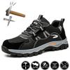 Breathable Shoes Anti Smash Steel Toe Safety Shoes Men Puncture Proof Work Shoes Men Indestructible Construction Safety Boots