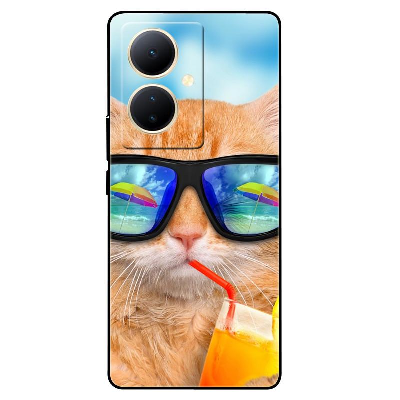 Чехол для Vivo V29 Lite 5G Глобальный ТПУ Силикон Волк Львы Чехол для телефона Для VIVO V29 LITE 6.78 Funda на V29Lite Кошка Животные Чехлы