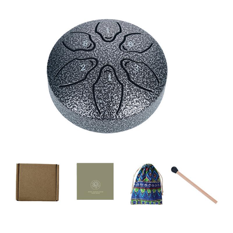 Мини 3-дюймовый стальной язычковый барабан для начинающих - детский перкуссионный инструмент