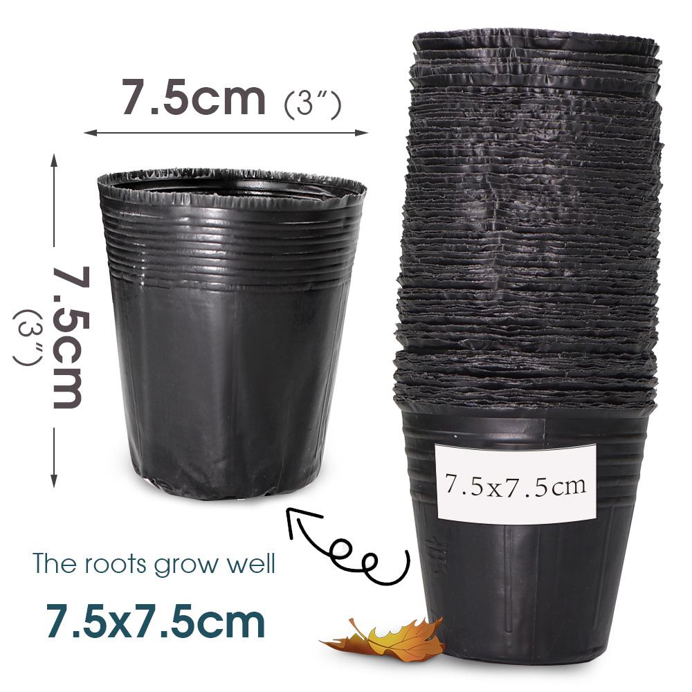 10-100 шт 21 размера горшков для выращивания рассады пластиковые контейнеры для рассадных растений мешки для рассады для сада теплица цветы