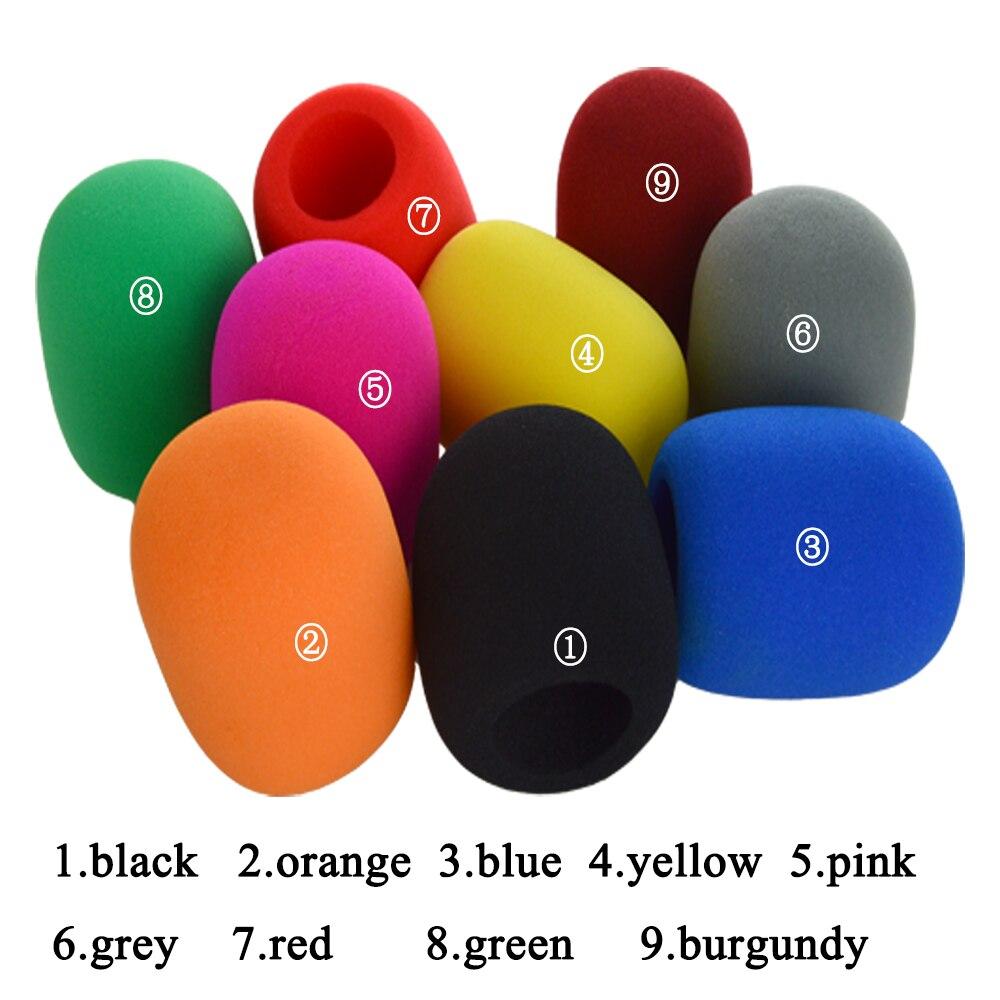 1pcs Large Diaphragm 9color Colorful Handheld Stage Condenser Microphone Windscreen Foam Cover Recording Studio Microfono Sponge