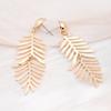 New Long Monstera Women's Hanging Earrings Flexible Leaf Pendants Female Dangle Earrings Exaggerated pendientes mujer