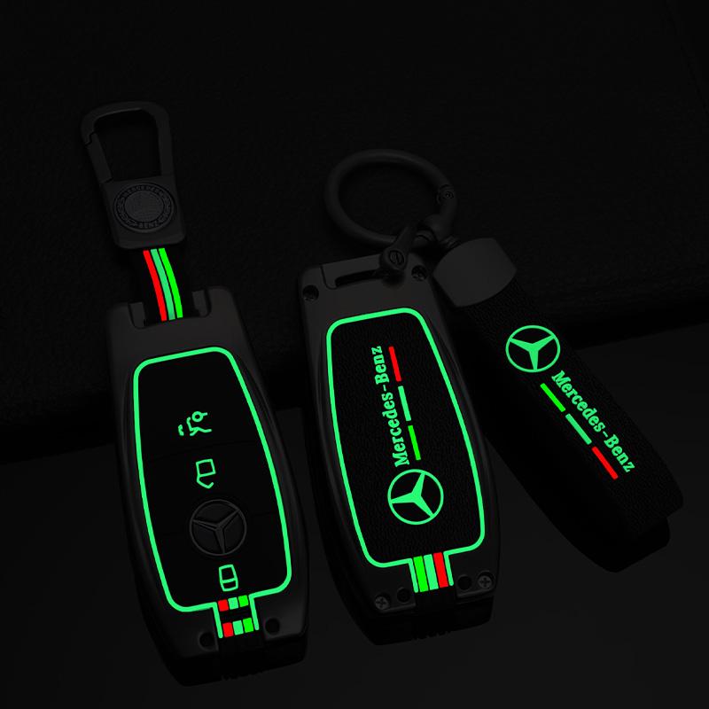 NSY2   Alloy Car Remote Key Case Cover Shell Fob For Mercedes Benz A C E S G Class GLC CLE CLA GLB GLS W177 W205 W213 W222 X167 AMG