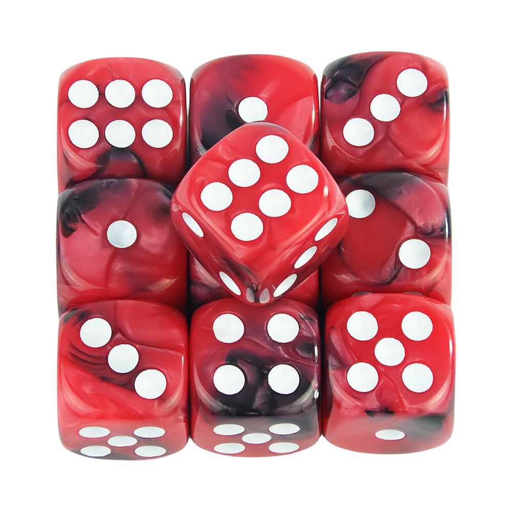 Mix Color Effect 12mm D6 Double Cube Playing for Gambling Board Game,Tabletop Game,games Poker Dice,