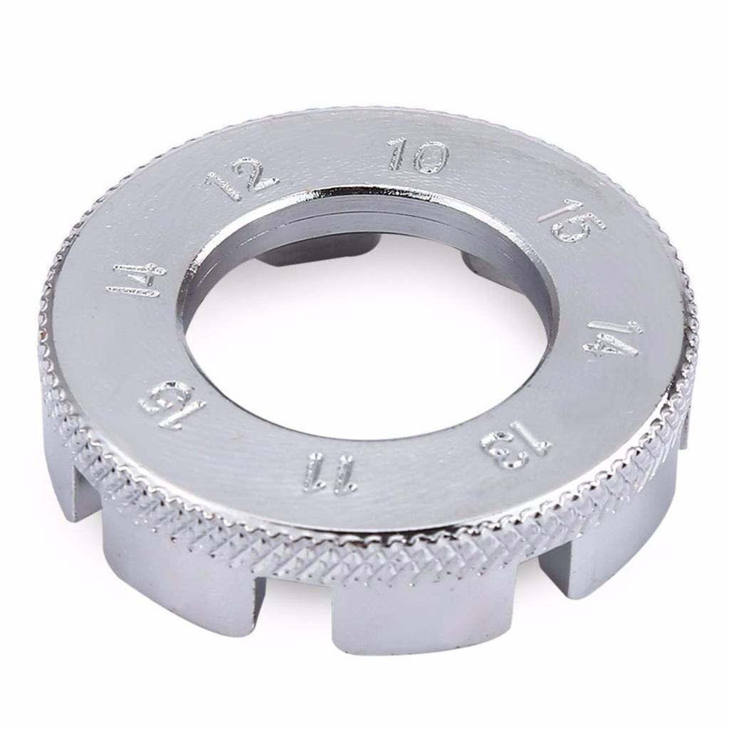 Bike 8 Way Spoke Nipple Key Wrench Steel Wire Rim Adjuster Spanner Bike Rim Wrench