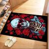 Knife Skull Floor Mat Perfect for Playrooms Dormitory Balcony Entryway Antislip Carpet Office home decor Spiritual Gift