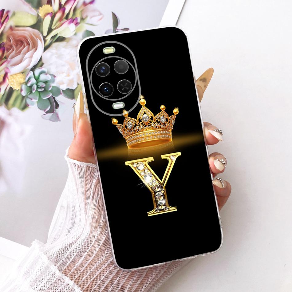 Для Huawei Nova 15 Pro 15Ultra 2026 Модный чехол для телефона с буквой и короной Для Huawei Nova15 15 Ultra 15Pro Мягкие силиконовые TPU чехлы