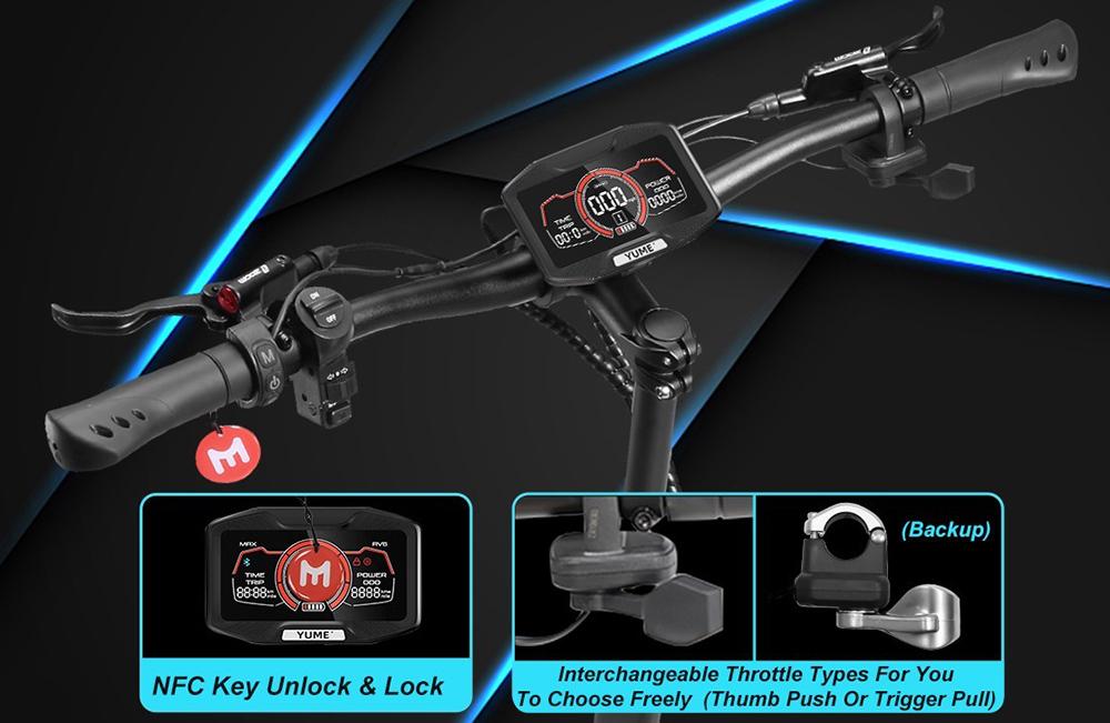 Электросамокат YUME X11+, двигатель 3000 Вт*2, аккумулятор 60 В 27 Ач, 11-дюймовые внедорожные толстые шины, максимальная скорость 80 км/ч