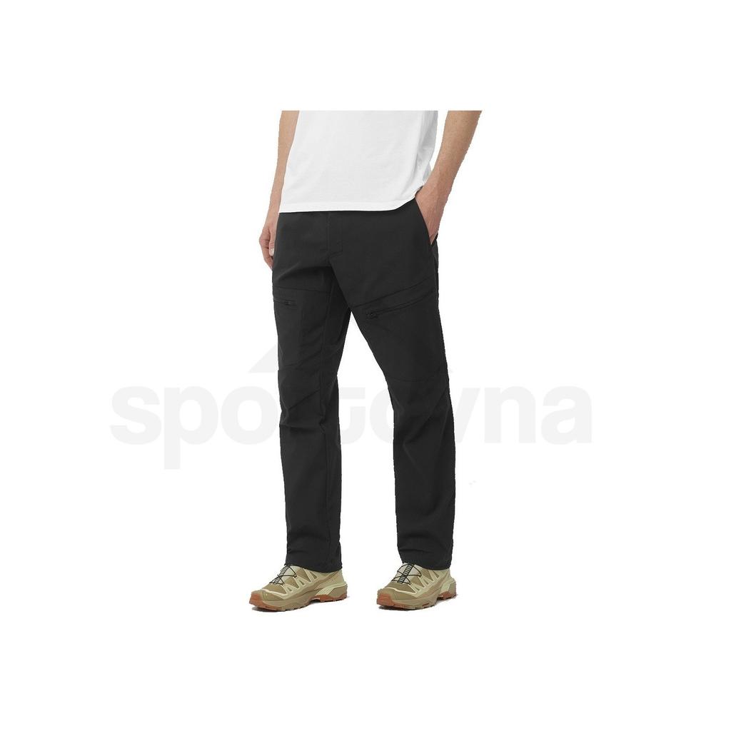 SALOMON Outerpath Минималистичные удобные водонепроницаемые прямые повседневные брюки средней посадки для мужчин, темно-черные LC2212200