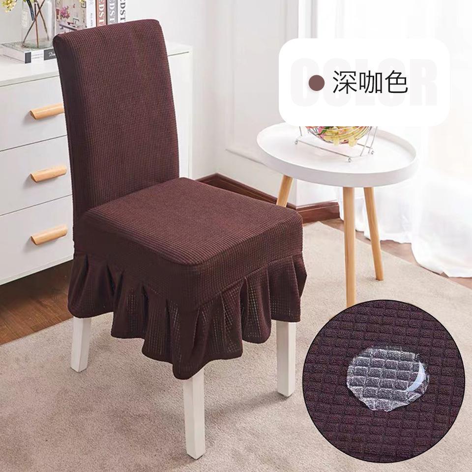 Chair Cover Waterproof Skirt Chair Cover Banquet Chair Cover Elastic Dining Table and Hair Covers Waterproof Chair Cover