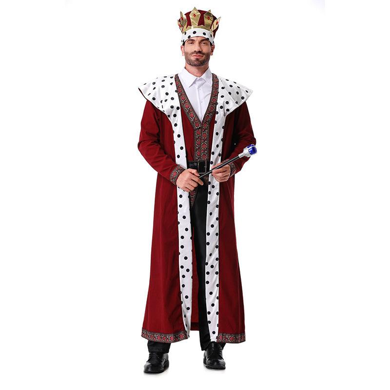 CosplayM-XXL Хэллоуин Средневековый Король кос Винтажный Королевский Благородный Королевский Халат Костюм для Сценического Выступления