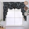 1PC Luxury Rural Decorative Beaded Valance Design Fashion Window Curtain