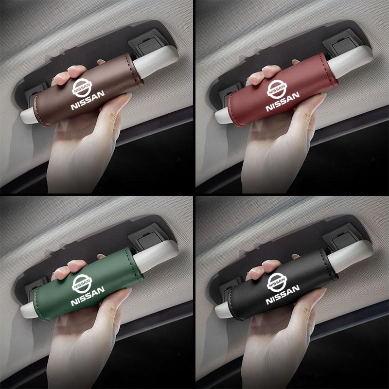 1Pcs PU Leather Roof Handle Anti-scratch Protector Case For Nissan Qashqai Patrol X-trail Juke Murano Teana Tiida Navara Skyline