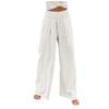 Women's Casual Loose High Waist Cotton Linen Wide Leg Long Pants With Pockets