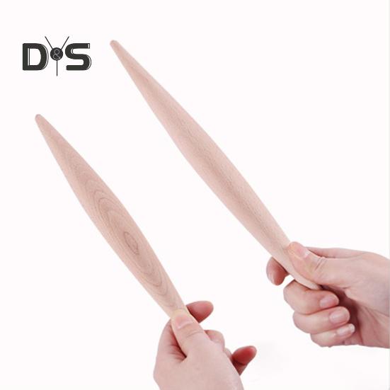 Скалка с антипригарным покрытием с двойным наконечником, скалка из тонкого дерева, мастерство изготовления, поставка тортов и макаронных изделий